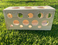 The Ultimate Holey Tunnel Hideout for Chinchillas, Degu, Sugar Gliders, Rats and other Animals made of Kiln Dried Pine