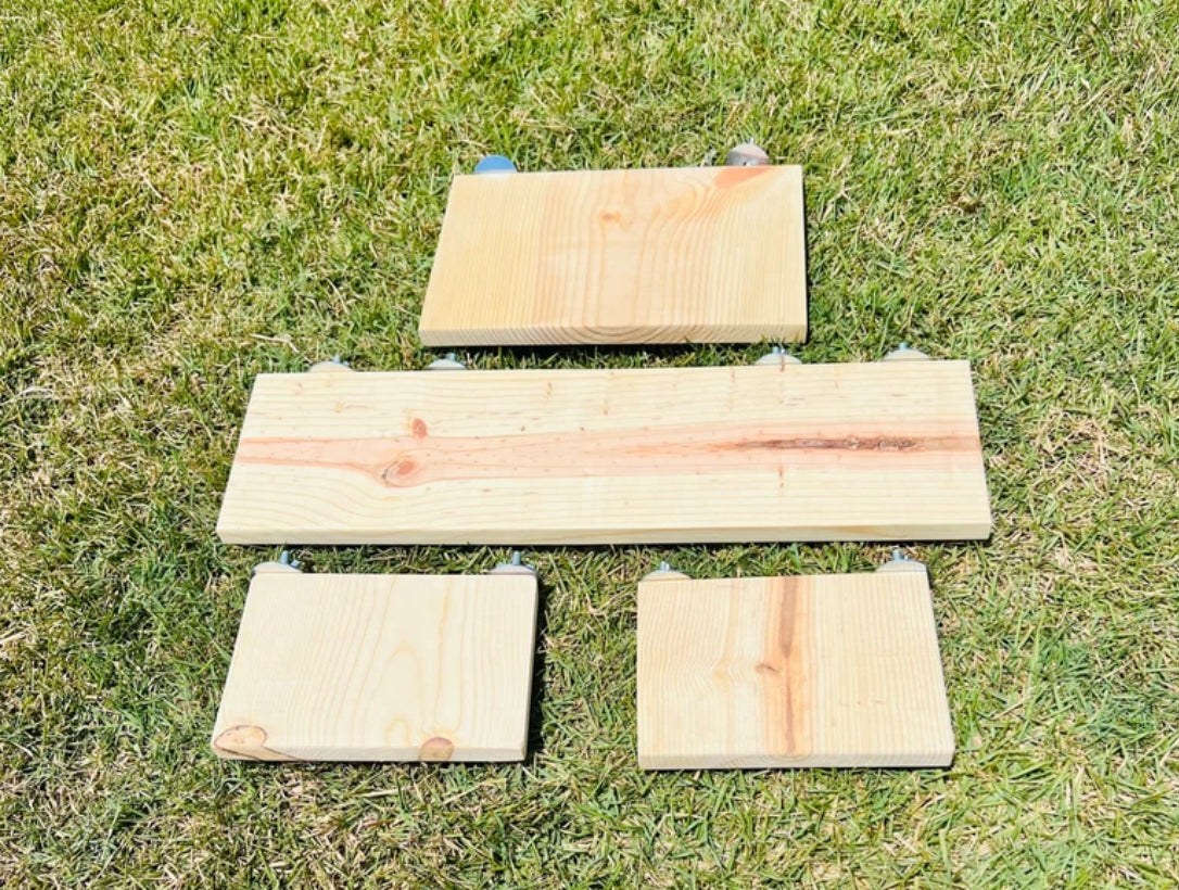 Chinchilla/Rat/Bird Kiln Dried Pine Ledges/Platforms 4 piece set