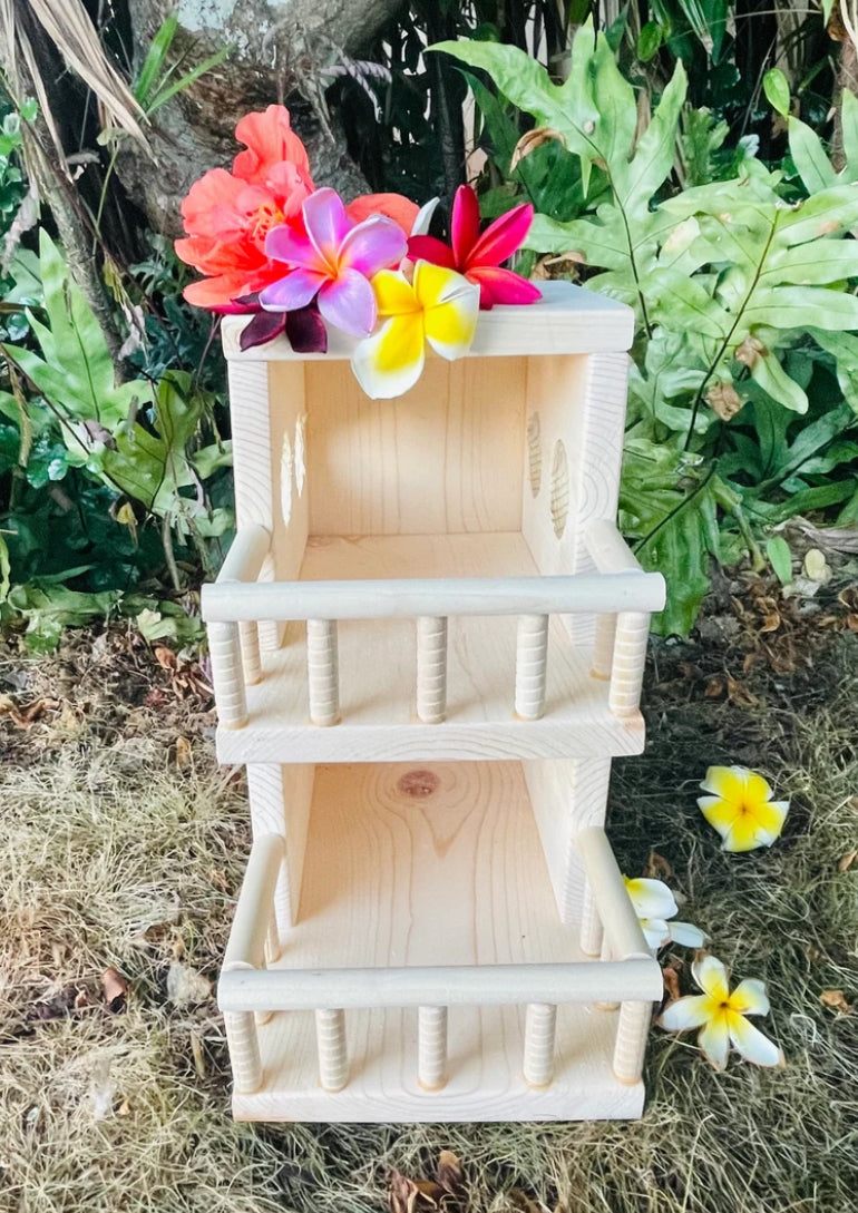 Beach Bungalow Hideout: Kiln Dried Pine, Chinchilla, Degu, Rat, Bird Condo