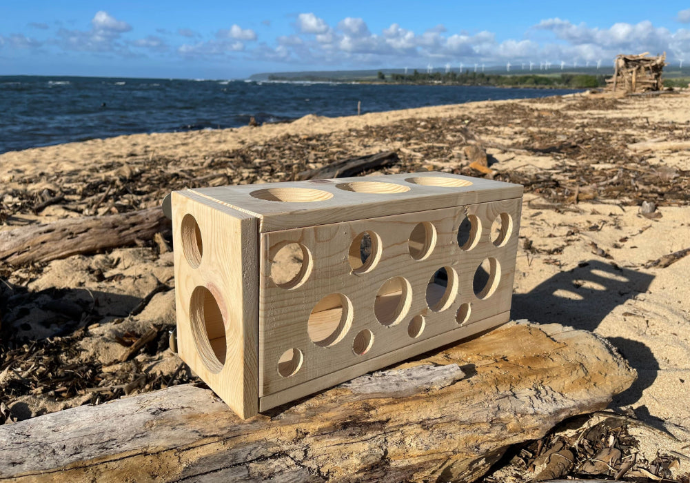 The Ultimate Holey Tunnel Hideout for Chinchillas, Degu, Sugar Gliders, Rats and other Animals made of Kiln Dried Pine