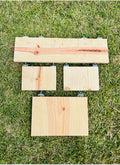 Chinchilla/Rat/Bird Kiln Dried Pine Ledges/Platforms 4 piece set