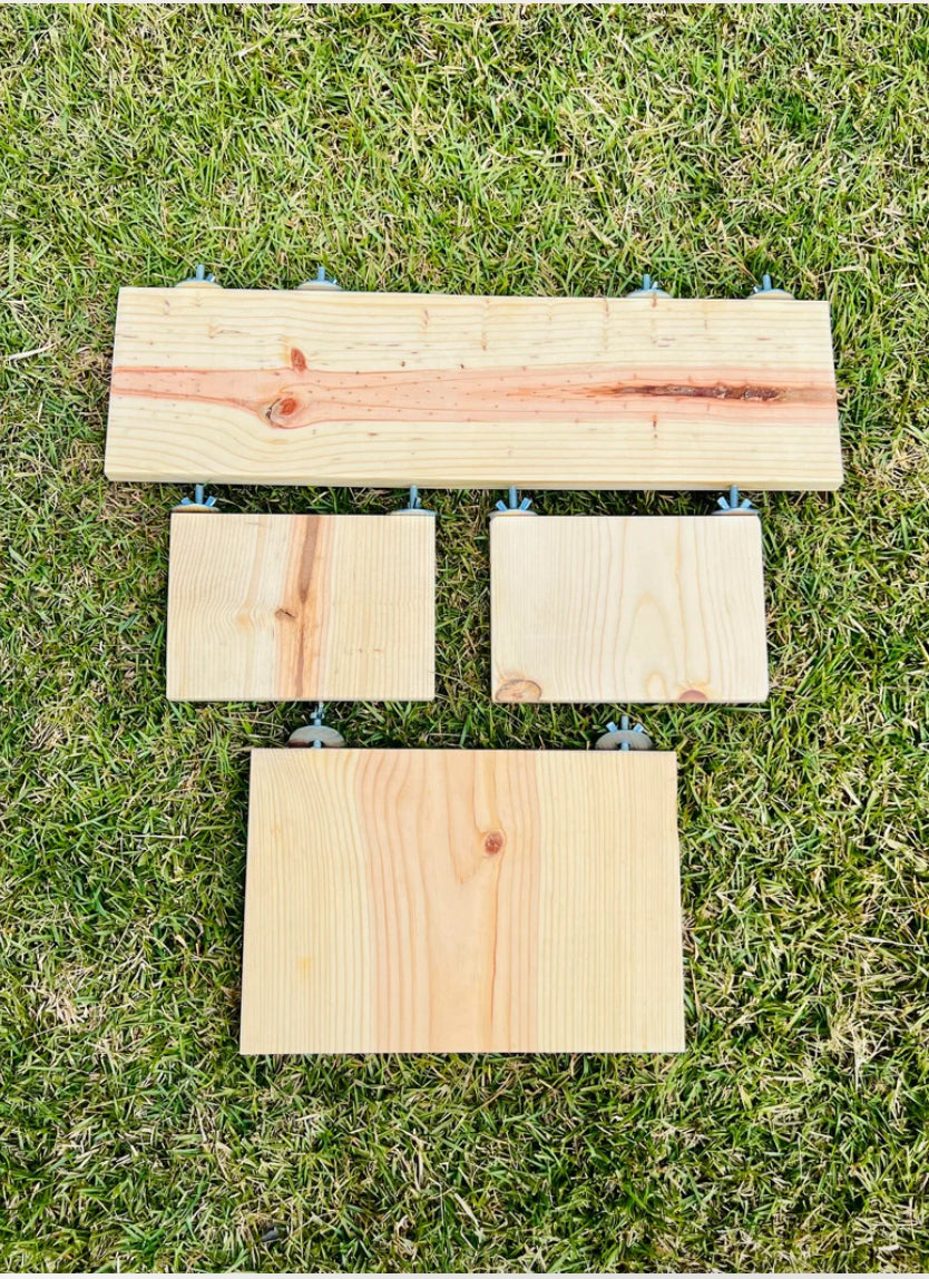Chinchilla/Rat/Bird Kiln Dried Pine Ledges/Platforms 4 piece set