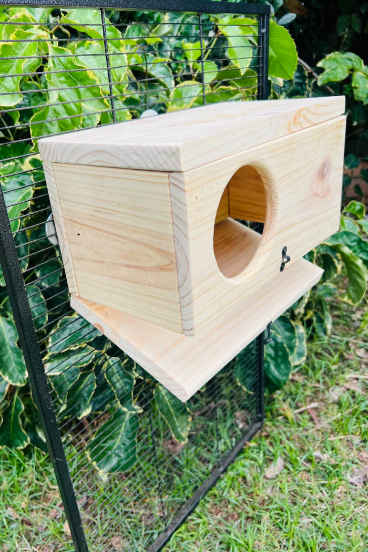 Chinchilla Hay Box, Dust Bath House with Hinges