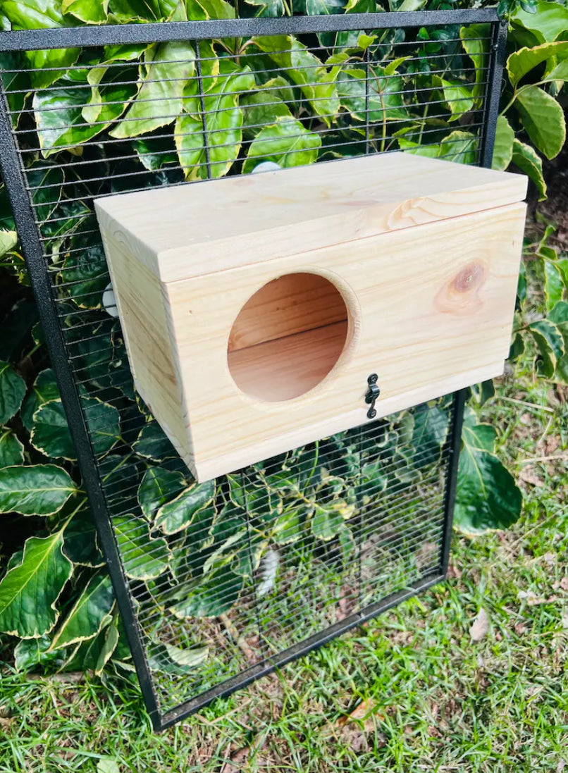 Chinchilla Hay Box, Dust Bath House with Hinges