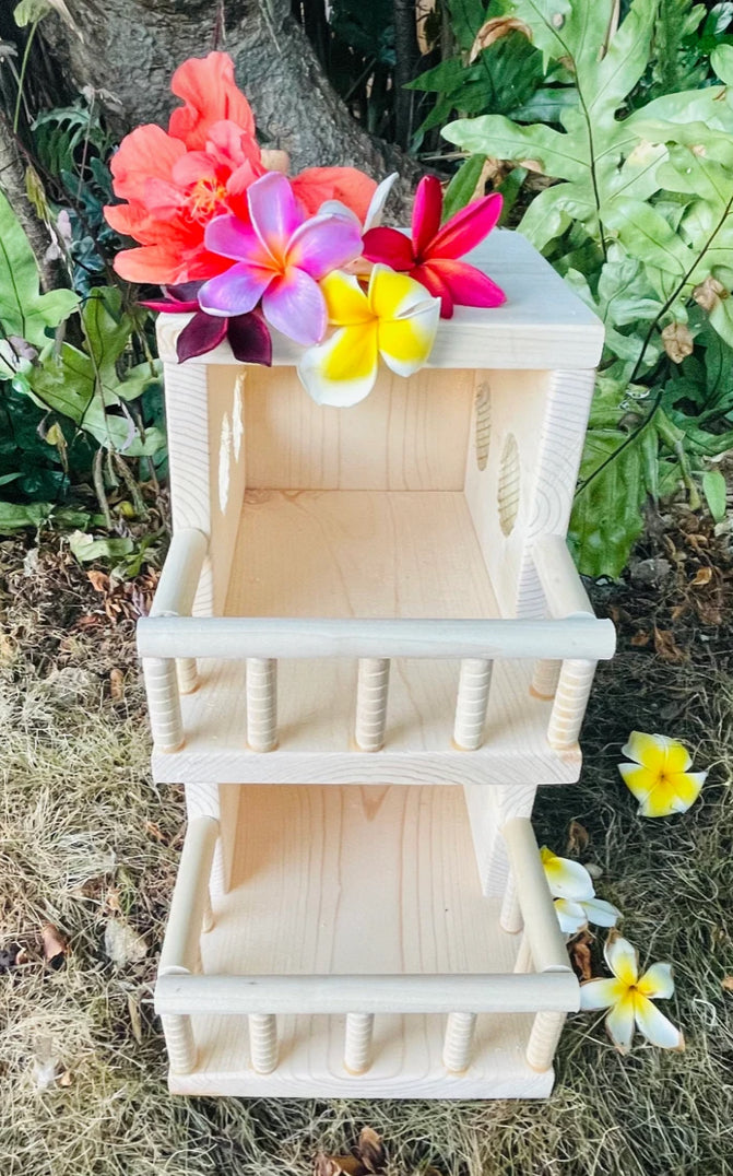 Beach Bungalow Hideout: Kiln Dried Pine, Chinchilla, Degu, Rat, Bird Condo