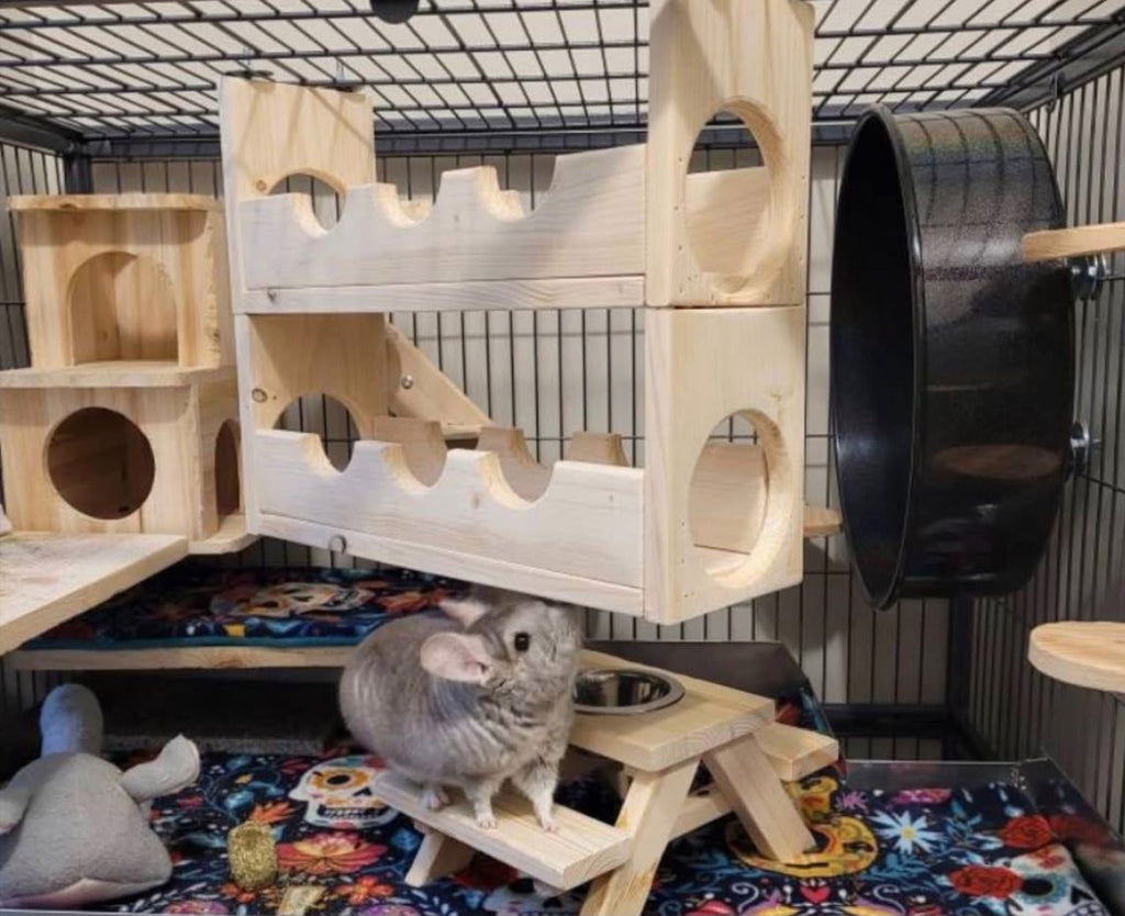 Double Decker Sky High Lanai Bridge: Small Animal Cage Hideout