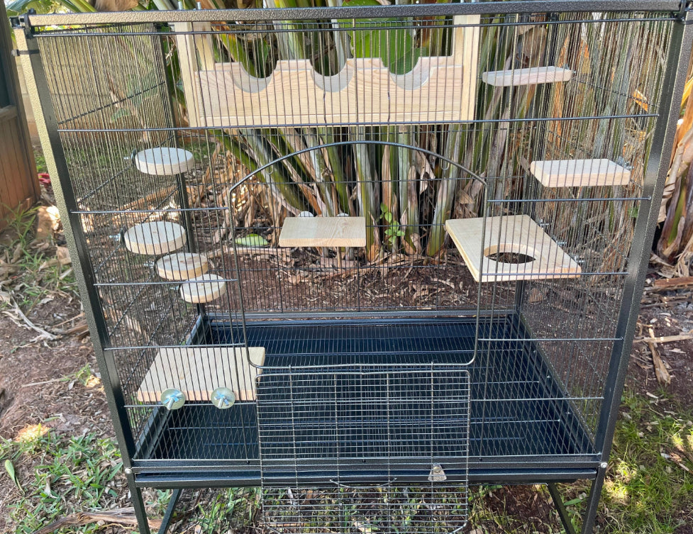 10 piece Cage to Castle Bundle, includes Sky High Bridge, Peekaboo ledge, Lily Pads & Steps for Chinchillas Rats Squirrels