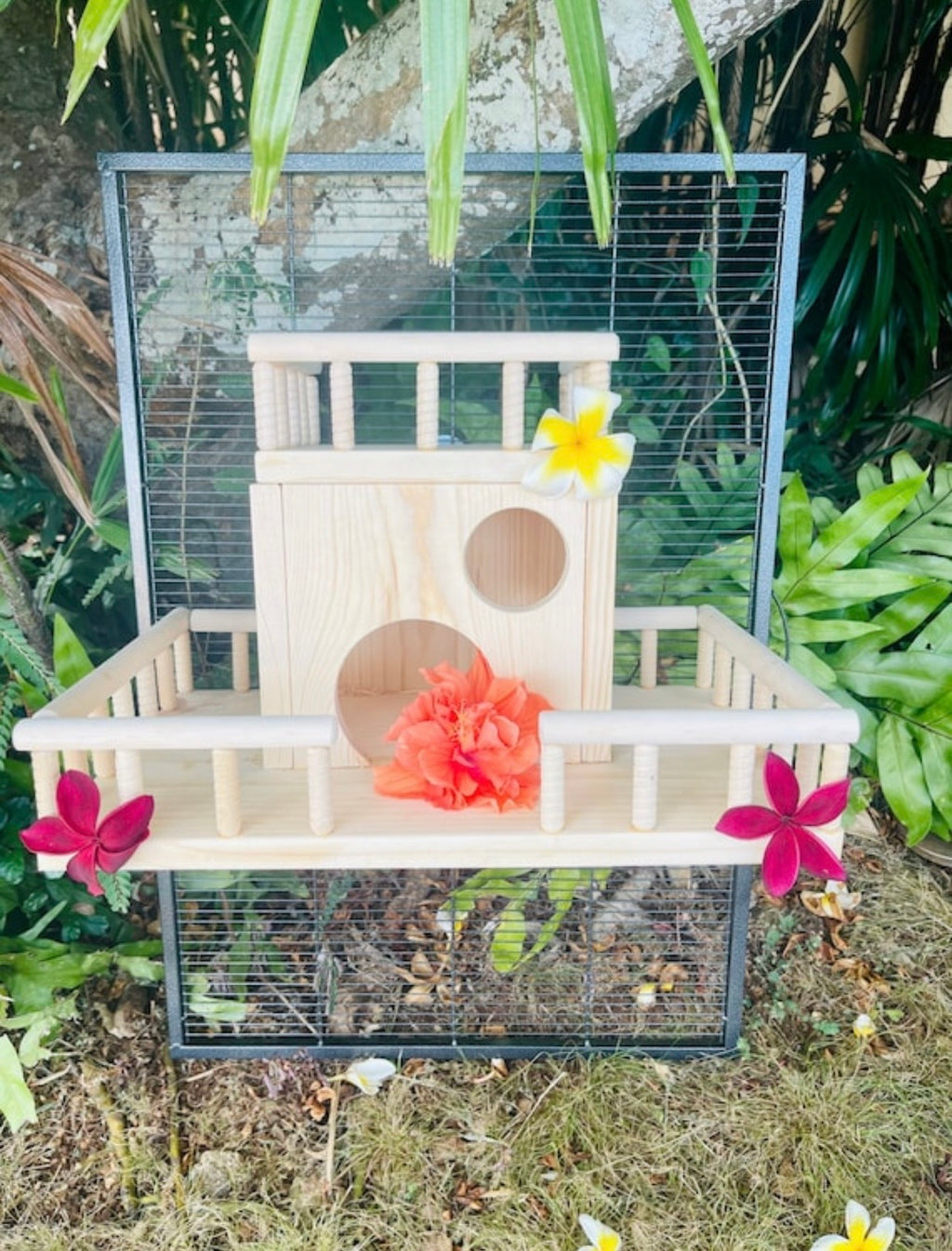 CrazyCritter 13-Piece Chinchilla Cage Set: Bridge, Ledges, Hideout & Stairs