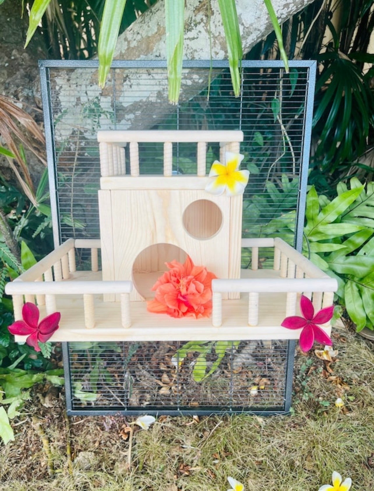 CrazyCritter 13-Piece Chinchilla Cage Set: Bridge, Ledges, Hideout & Stairs