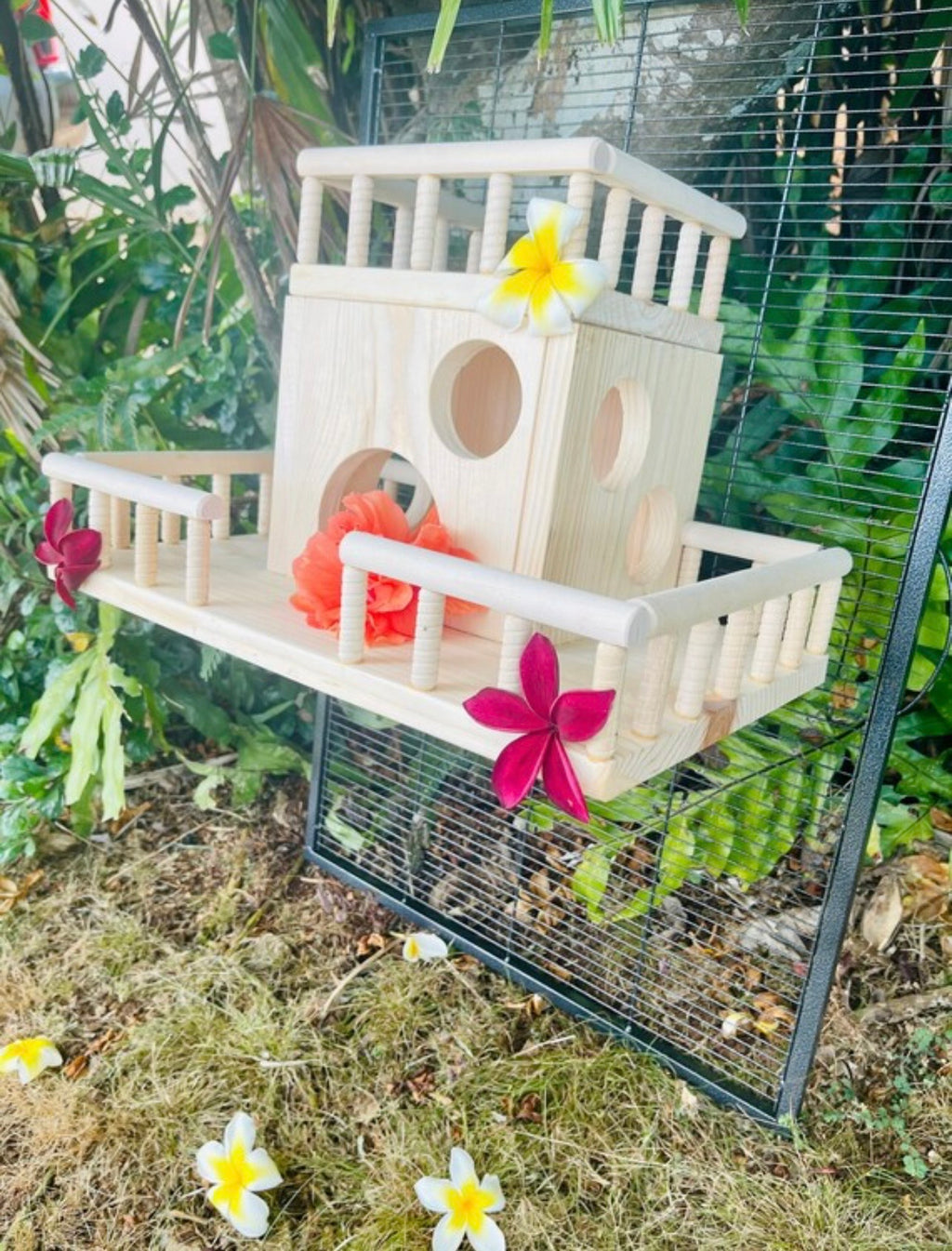 CrazyCritter 13-Piece Chinchilla Cage Set: Bridge, Ledges, Hideout & Stairs