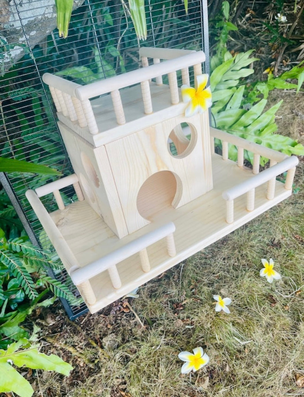 CrazyCritter 13-Piece Chinchilla Cage Set: Bridge, Ledges, Hideout & Stairs