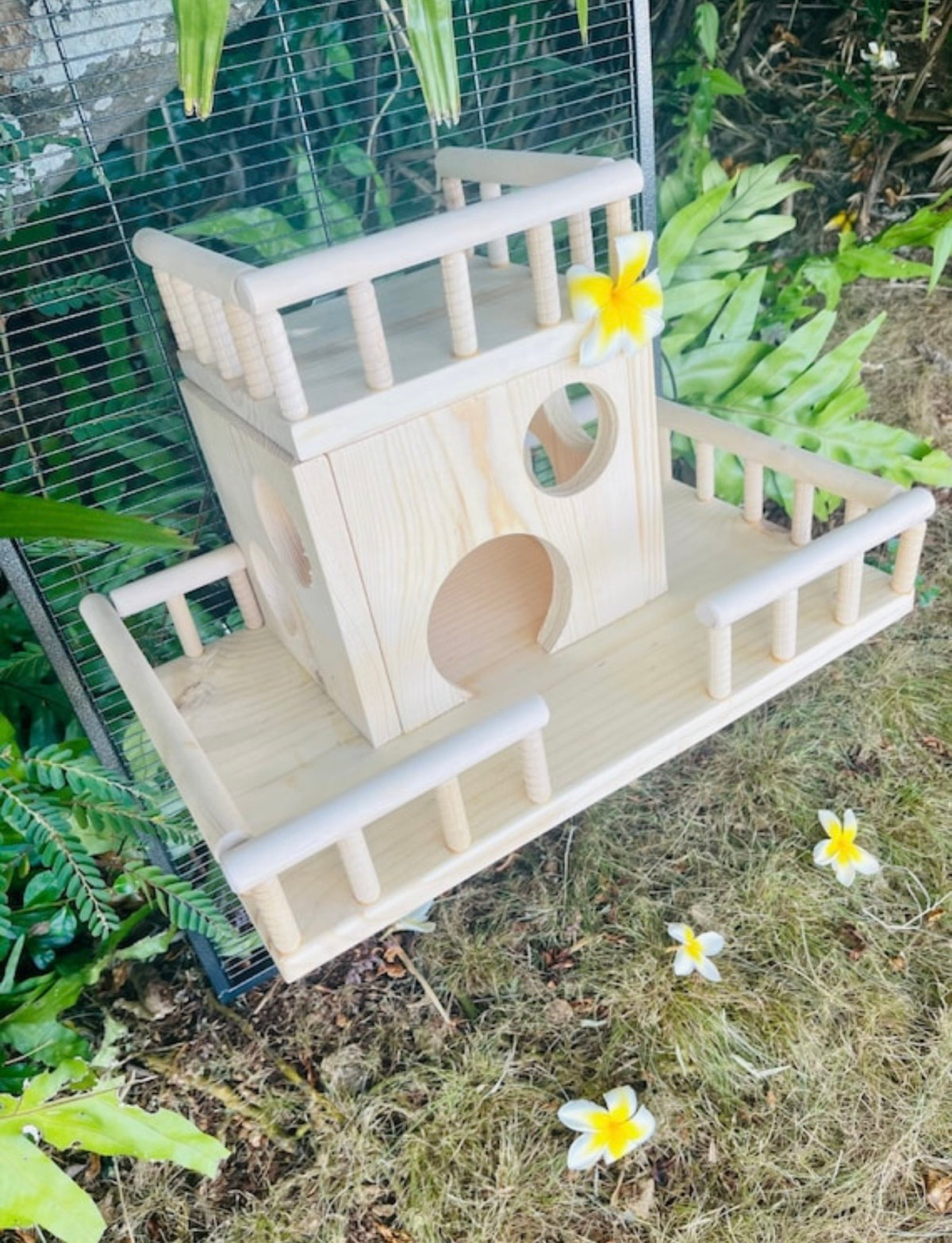 CrazyCritter 13-Piece Chinchilla Cage Set: Bridge, Ledges, Hideout & Stairs