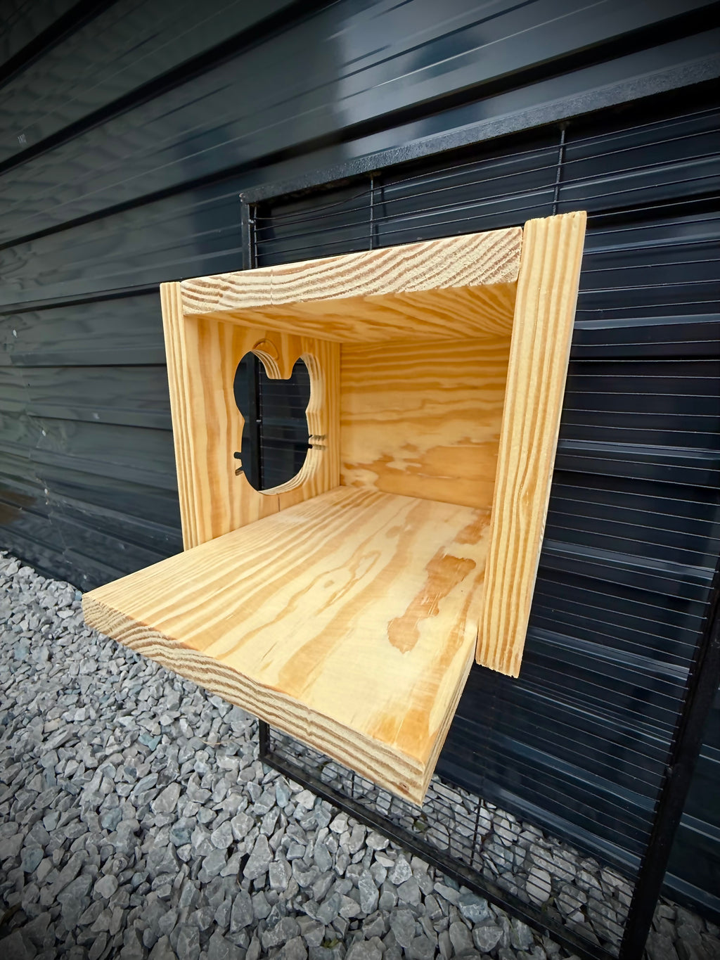 Chinchilla House Hide Out With Cute Chinchilla Face Cut Out Made Of Kiln Dried Pine