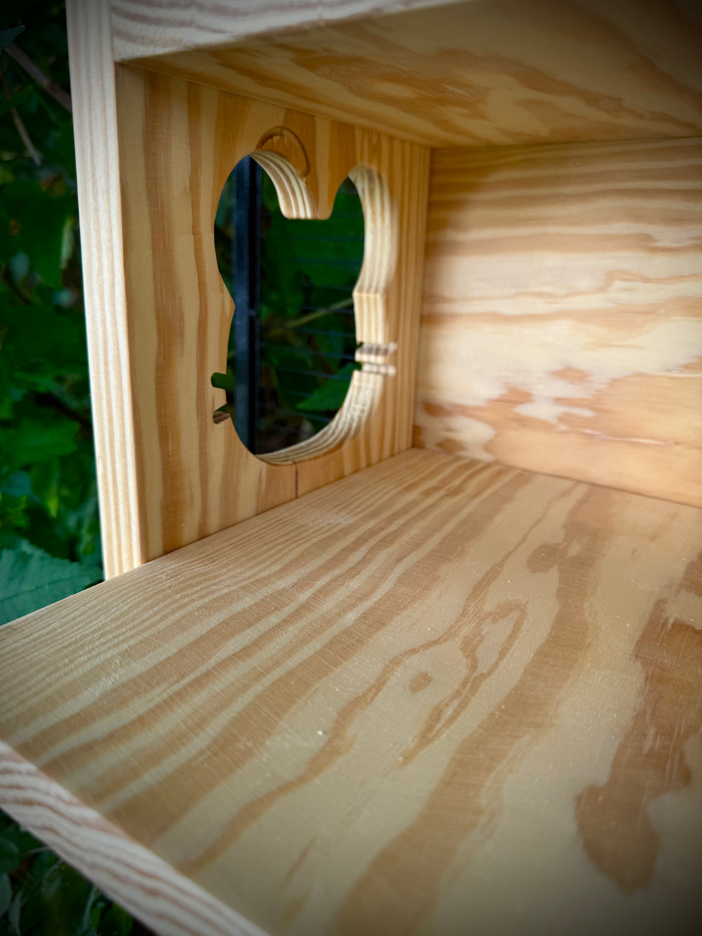 Chinchilla House Hide Out With Cute Chinchilla Face Cut Out Made Of Kiln Dried Pine