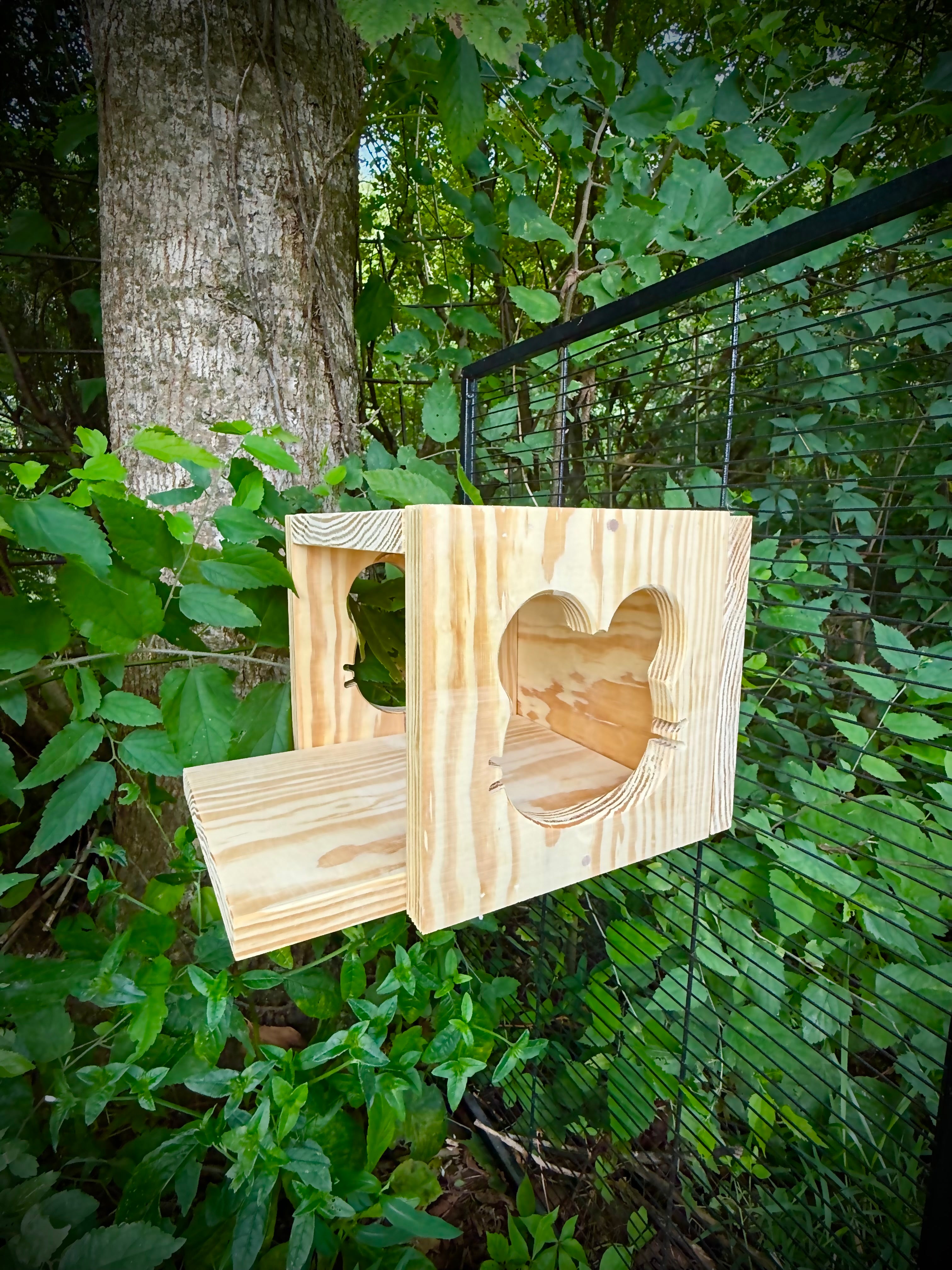 Chinchilla House Hide Out With Cute Chinchilla Face Cut Out Made Of Kiln Dried Pine