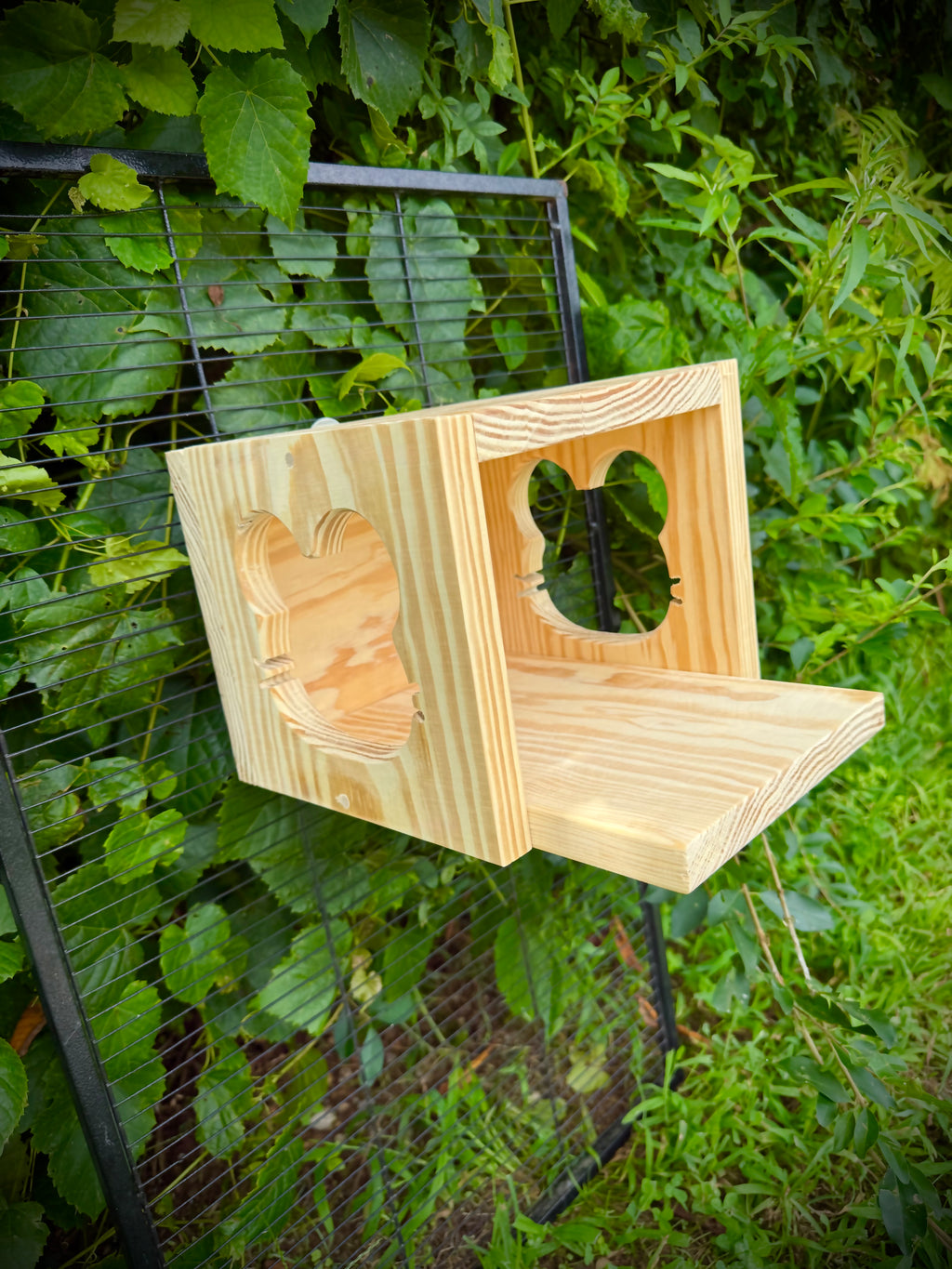 Chinchilla House Hide Out With Cute Chinchilla Face Cut Out Made Of Kiln Dried Pine