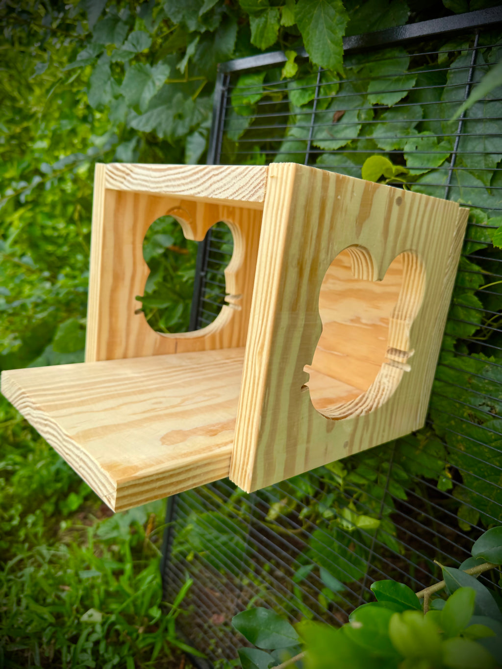 Chinchilla House Hide Out With Cute Chinchilla Face Cut Out Made Of Kiln Dried Pine
